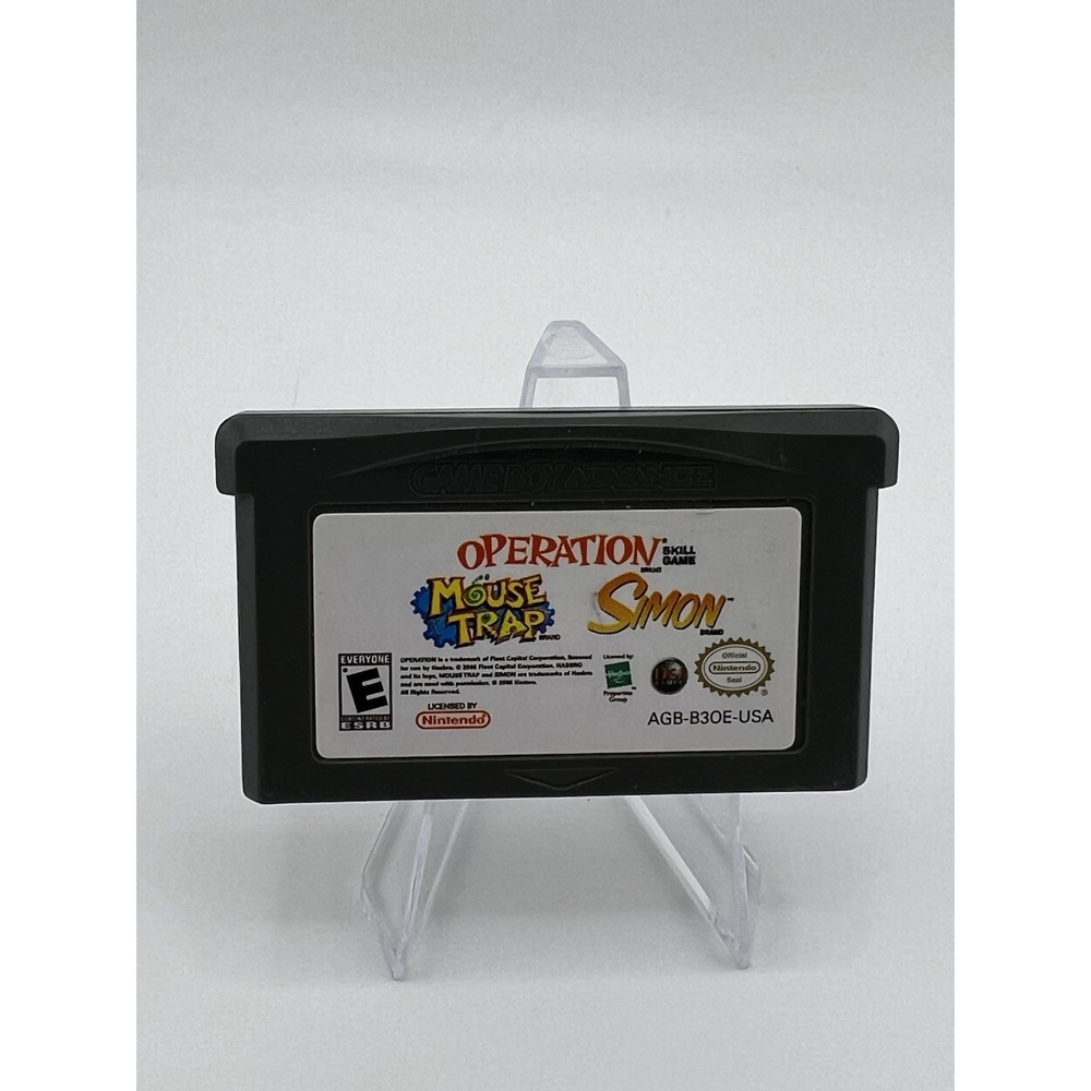Operation Mouse Trap Simon 3-in-1 Nintendo Game Boy Advance GBA AGB-B30E-USA